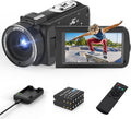 2.7K 30FPS 36MP 3.0 Inch IPS Touch Screen Camcorder with 2.4G Remote Control and Battery Charger U885345