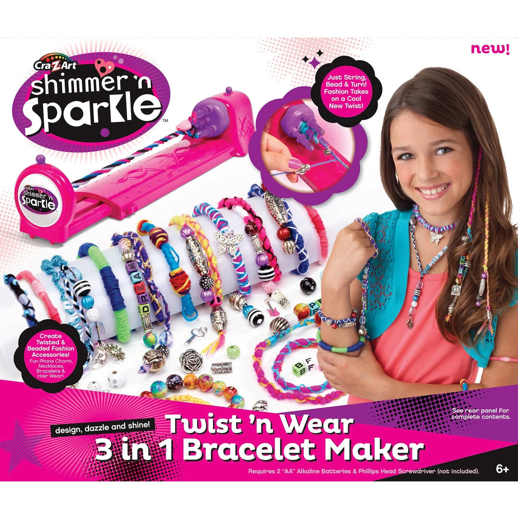 Sparkle N Shimmer Twist & Wear Friendship Bracelet Maker J79530