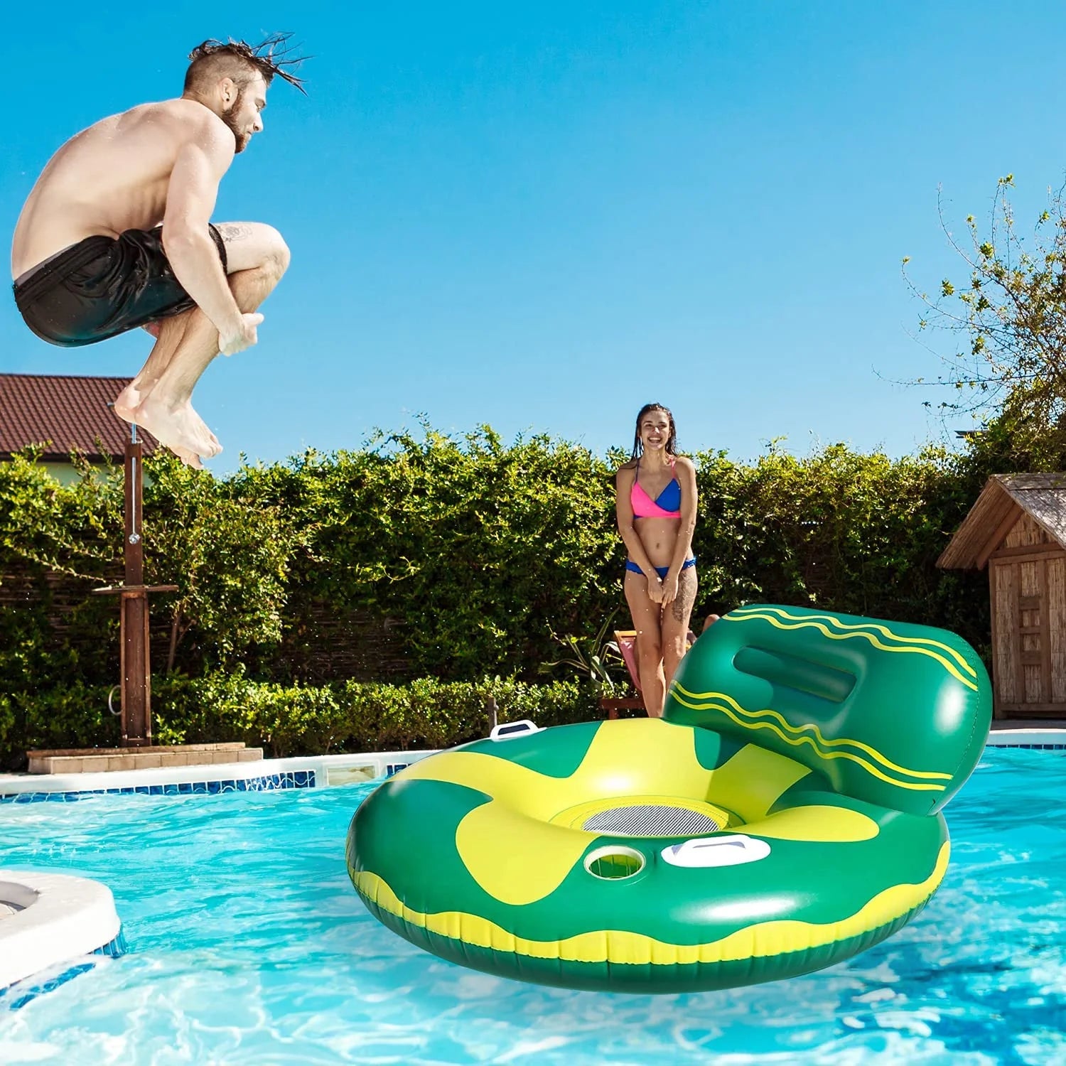 Inflatable Pool Float Lounger Chair W539