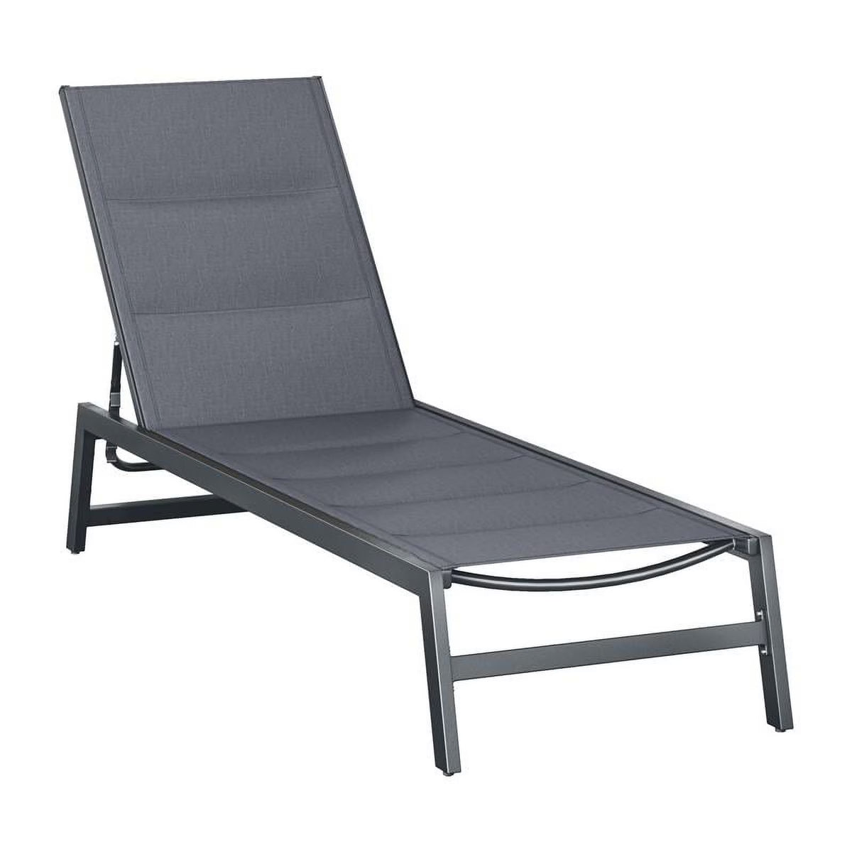 Gray Polyester Mesh Reclining Lounger H47692