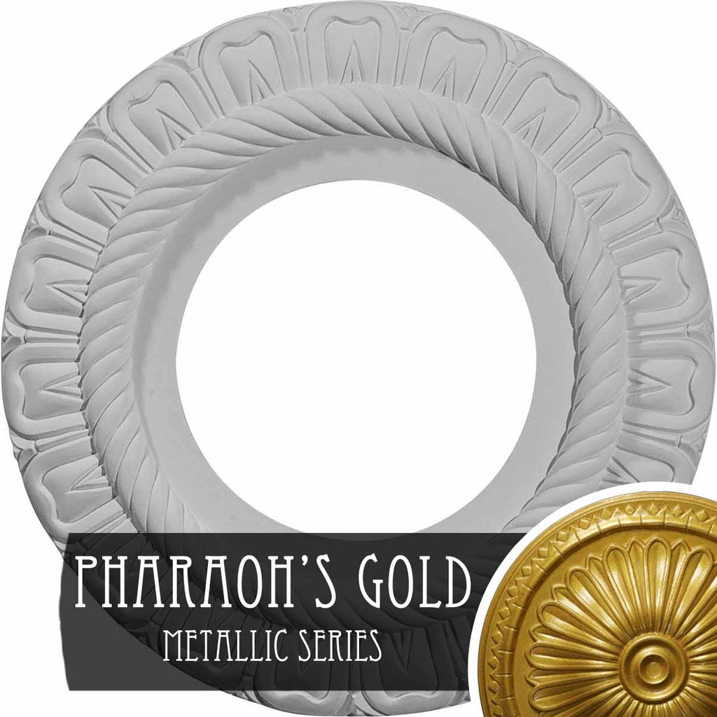 9x22OD x 4 1/2x22ID x 1/2x22P Ceiling Medallion D6730