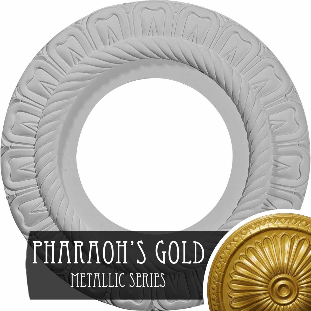 9x22OD x 4 1/2x22ID x 1/2x22P Ceiling Medallion D6730