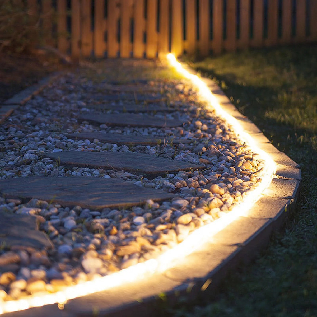 150 ft. Warm White LED Rope Light, 120V, 1/2 Inch, 2-Wire T428