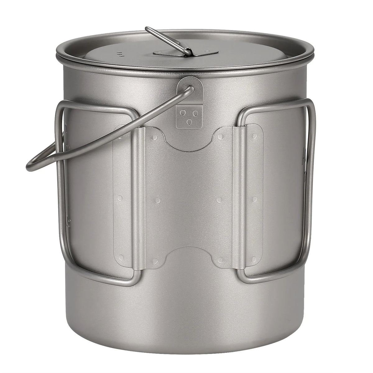 Ultralight 750ml Titanium Pot with Lid and Foldable Handle N821