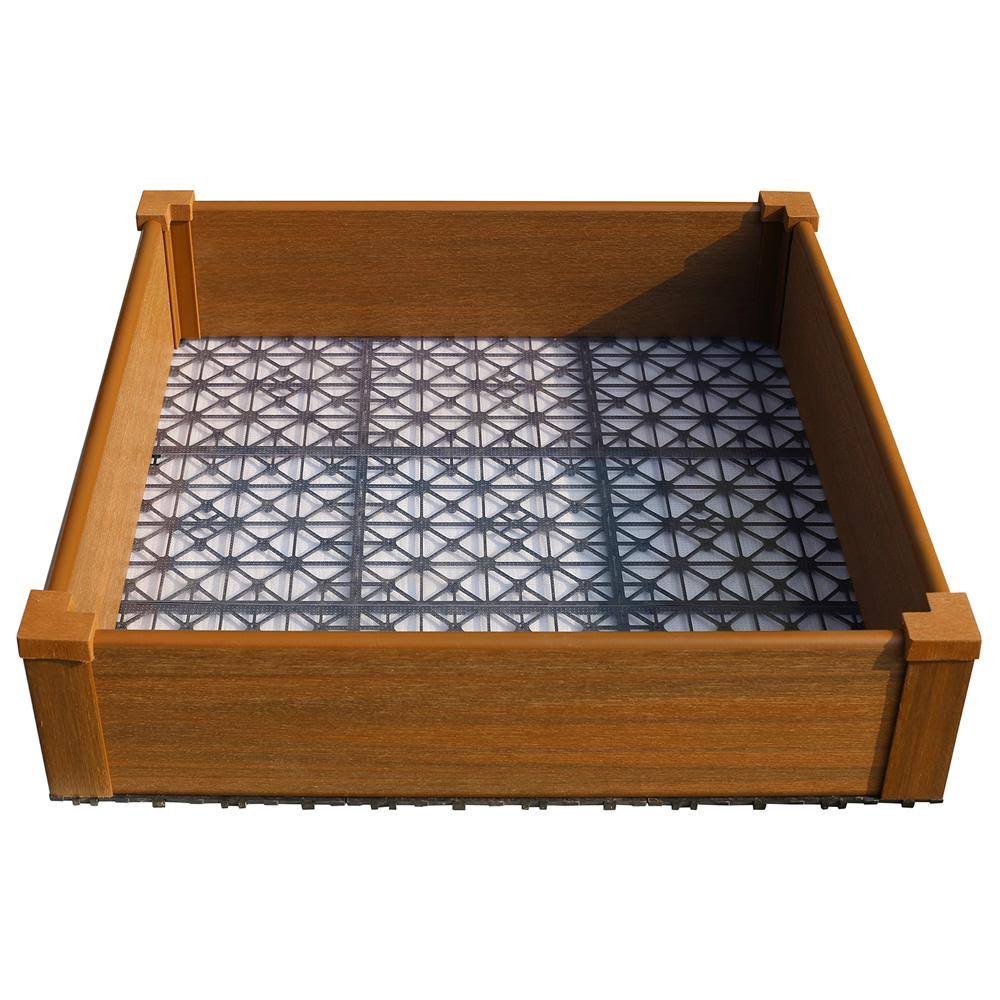 Brown Composite Raised Garden Bed Kit I197782