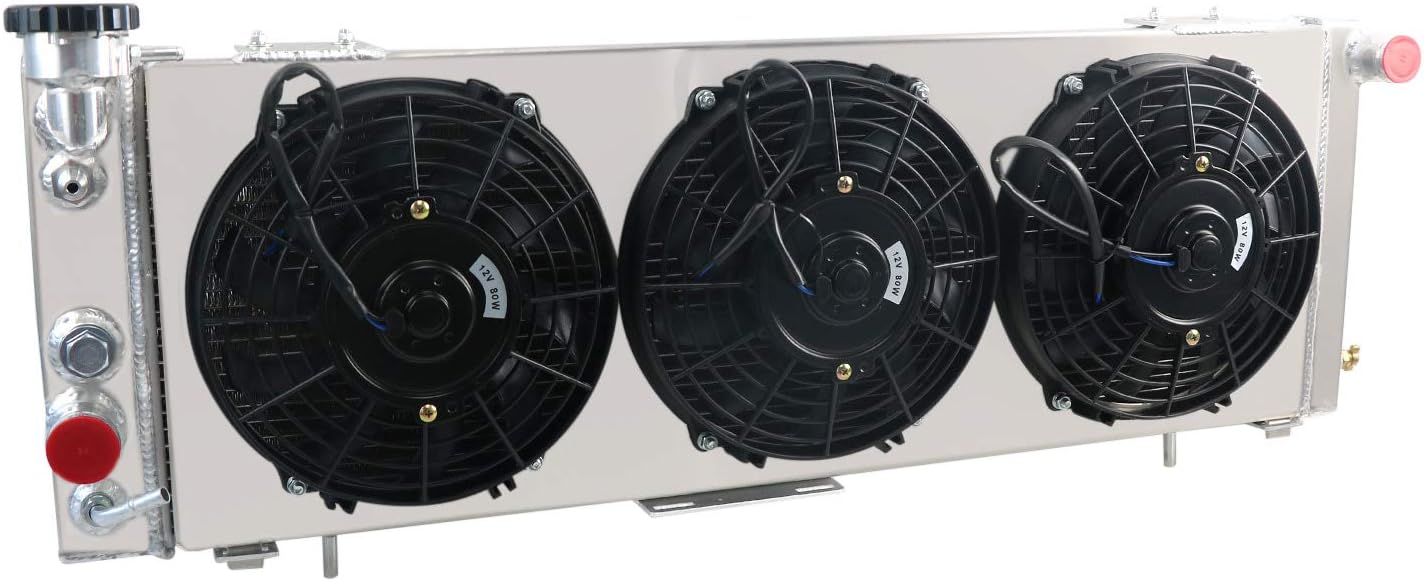 3 Row Core Aluminum Radiator with Fan Shroud and Relay C212