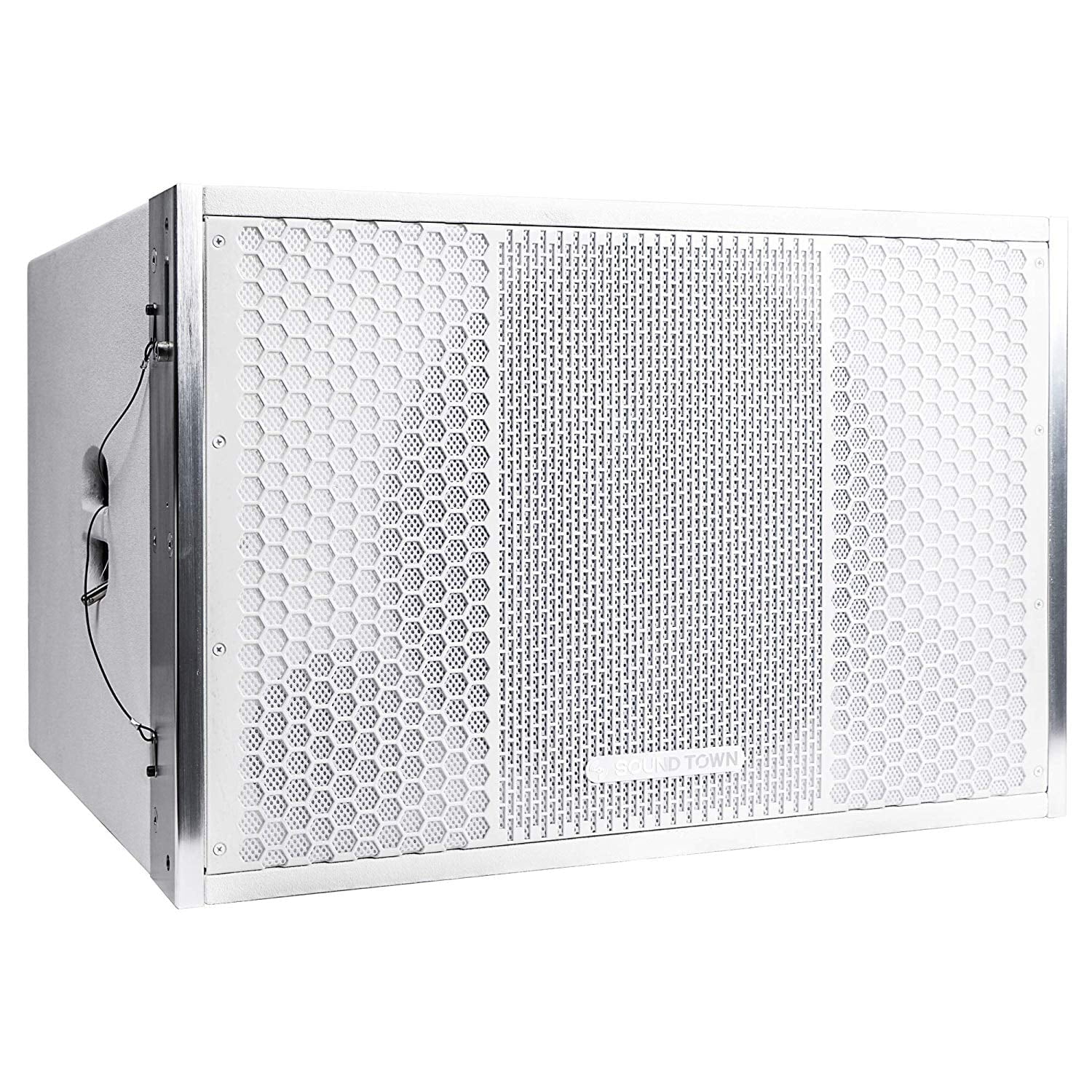 White Line Array Speaker System with 15-inch Subwoofer and Four 2 X 5-inch Speakers X208058