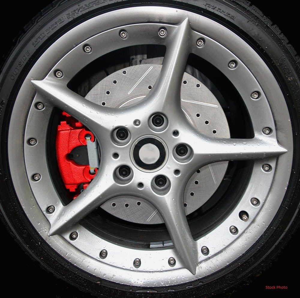 Premium Semi-Loaded Red Calipers Brake Kit F1323