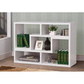 White Geometric Bookcase V553092