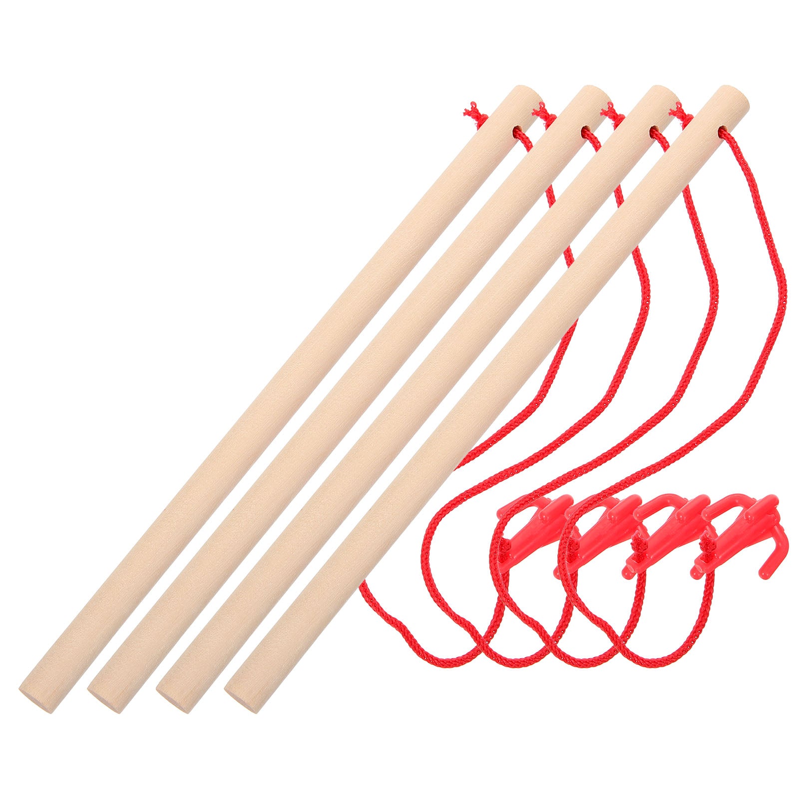 4 Pcs Wooden Magnetic Fishing Toy Playset P930