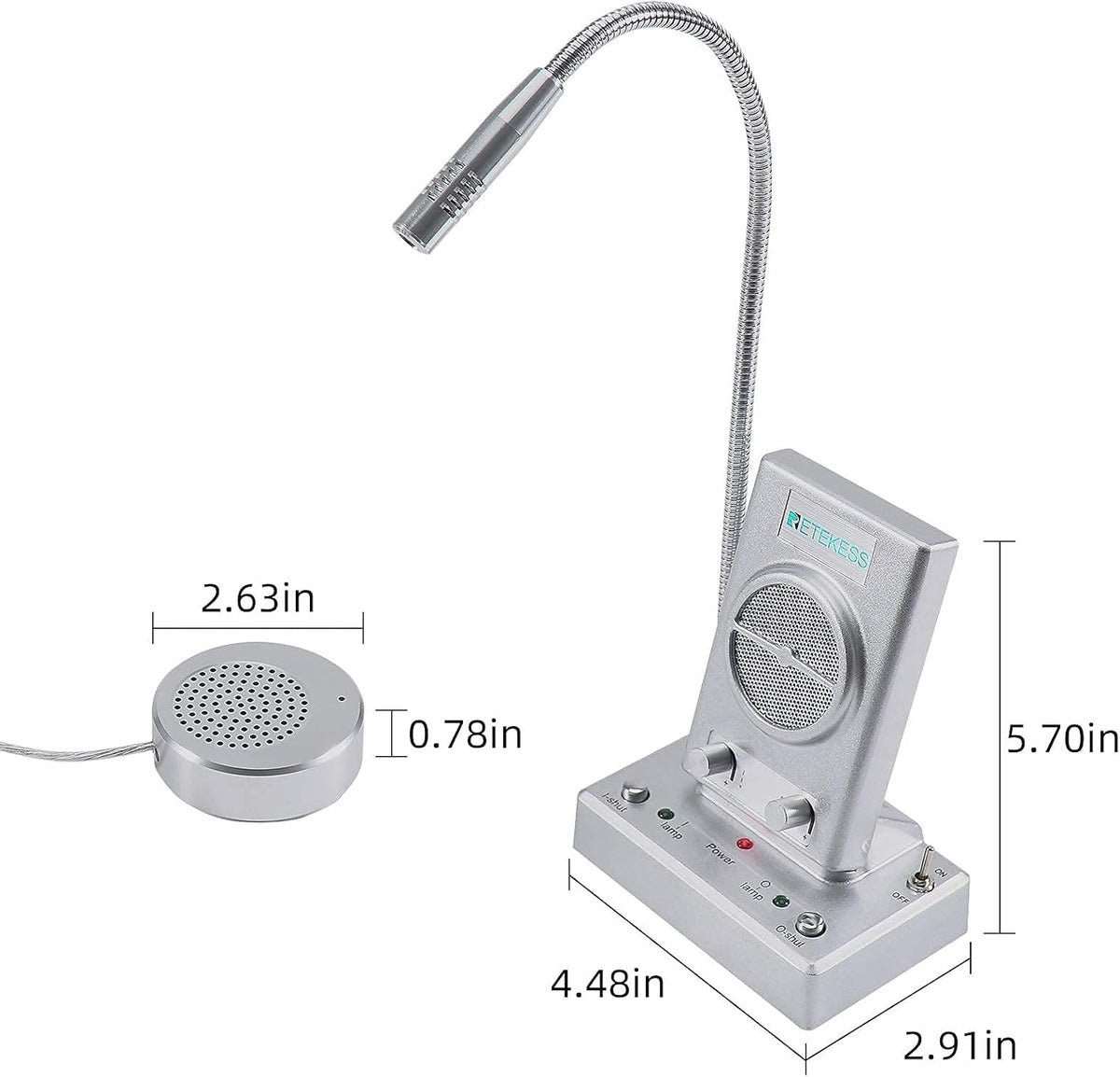 Window Intercom with Outer Speaker, Pack of 2 H854018