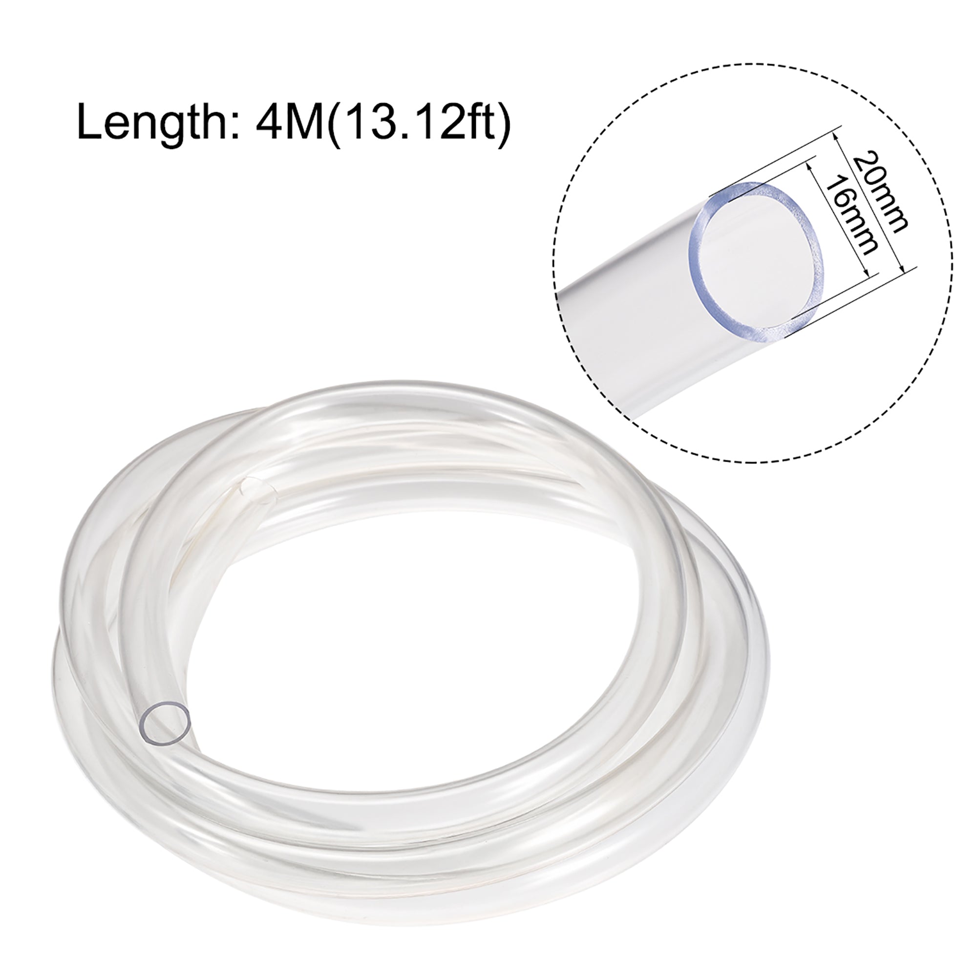 PVC Clear Vinyl Tubing 5/8-inch ID x 13/16-inch OD, 4 Meters F137739