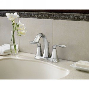 Oil-Rubbed Bronze Two-Handle Centerset Lavatory Faucet with Drain Assembly Q63078
