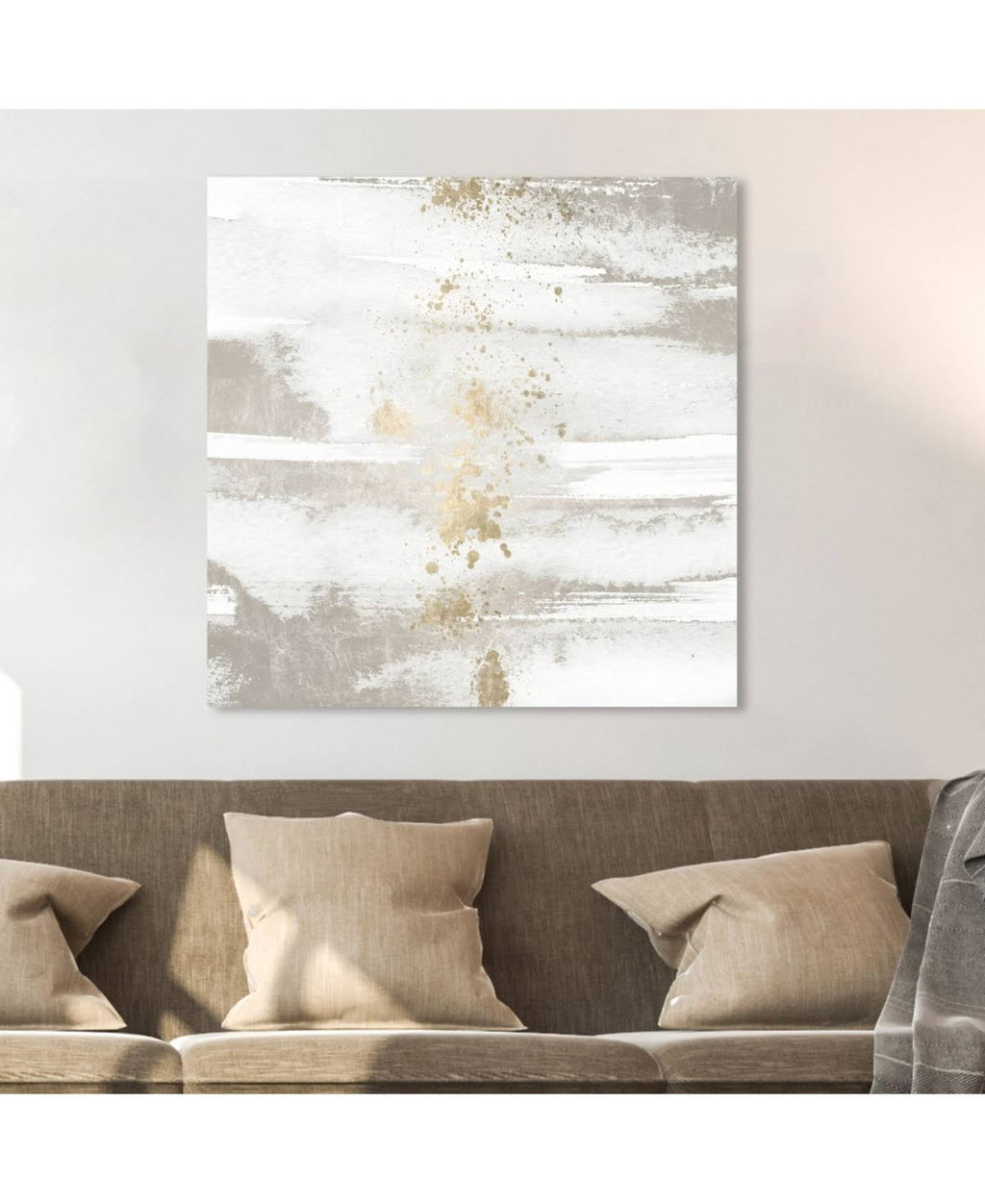 White Abstract Canvas D76163