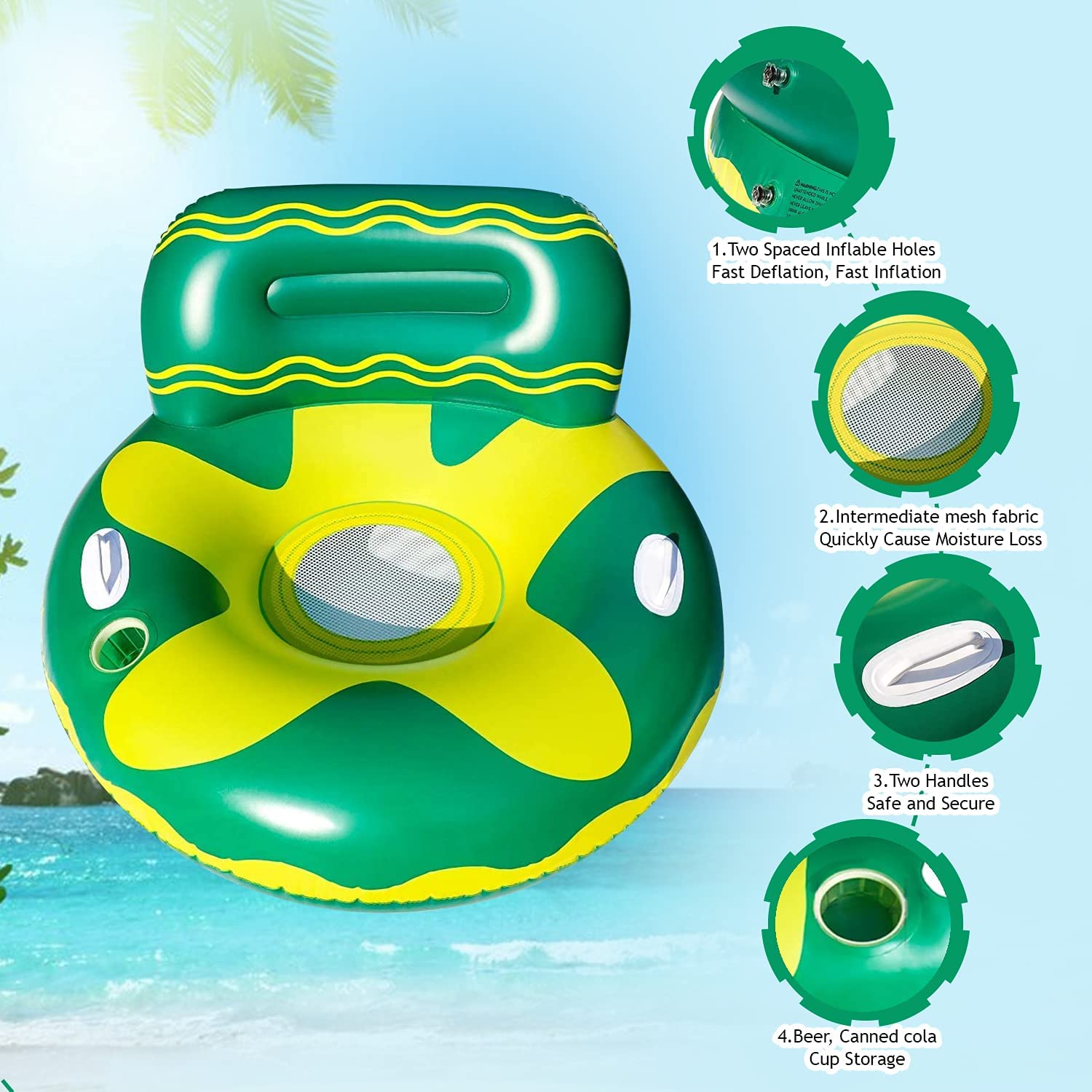 Inflatable Pool Float Lounger Chair W539