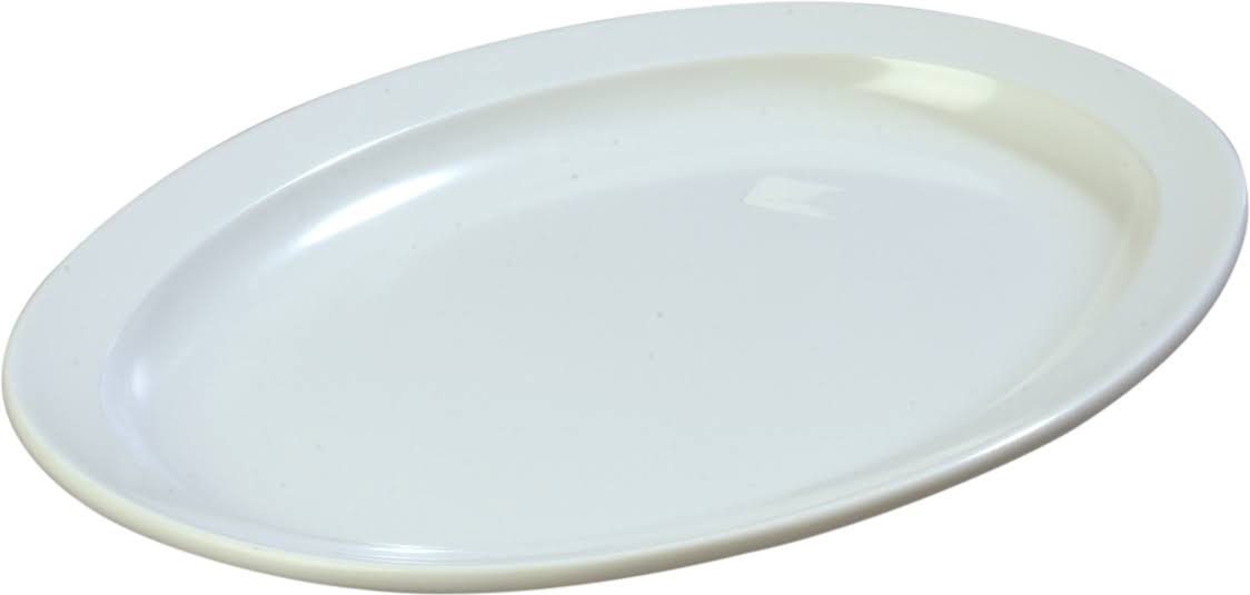 White Oval Platter N799