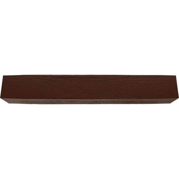 Rough Sawn Faux Wood Fireplace Mantel, Natural Pecan J412694