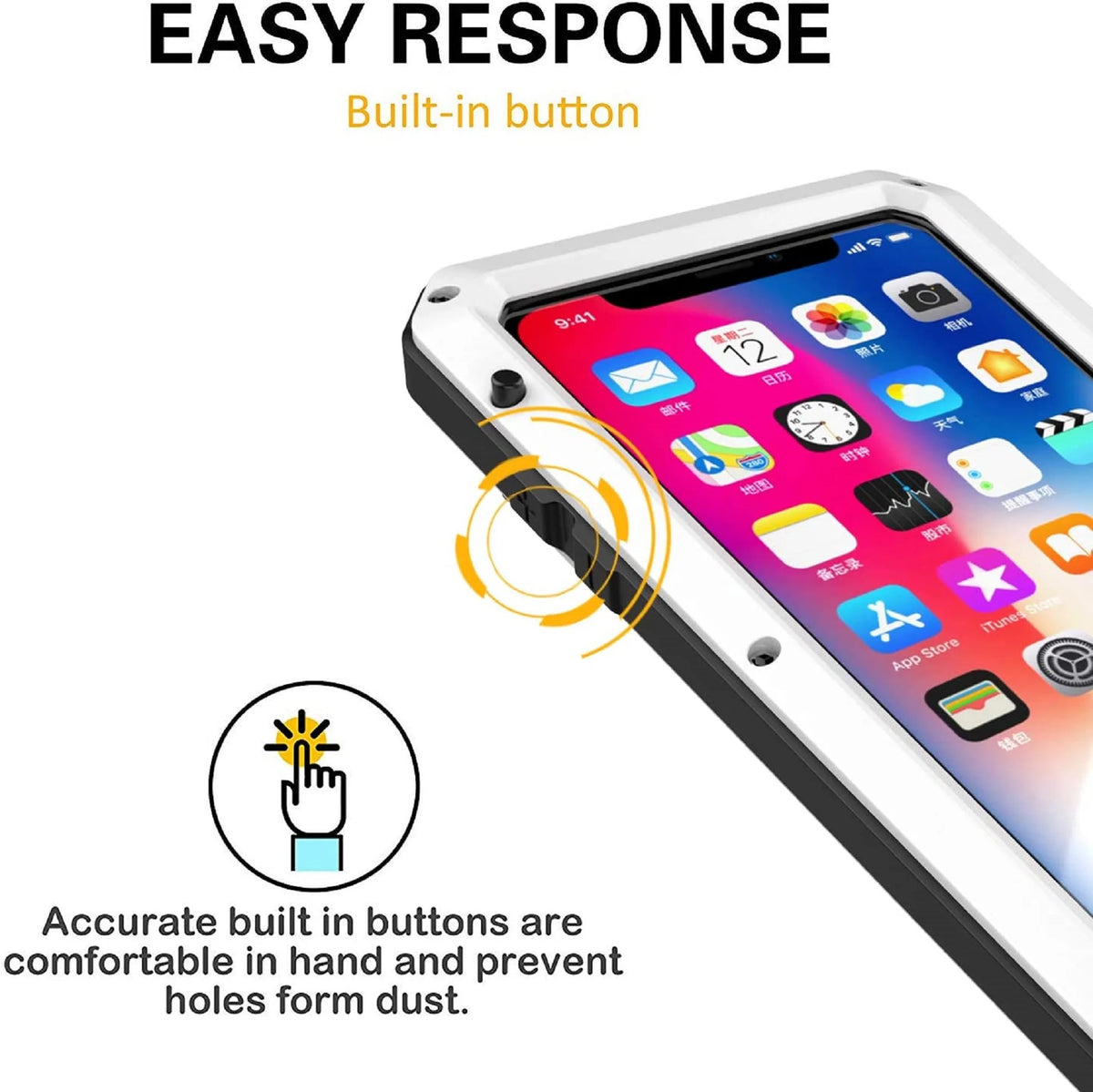 Gold Aluminum Heavy Duty iPhone SE 2016 (Gen1) Case Z7973