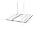 24x22 Hybrid T5HO 4x24W Fixture with LED Mounting System - White M65300