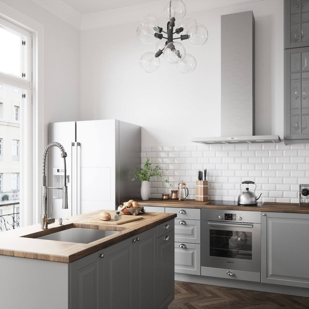 Chrome Pull-Down Spray Kitchen Faucet with Soap Dispenser K67313