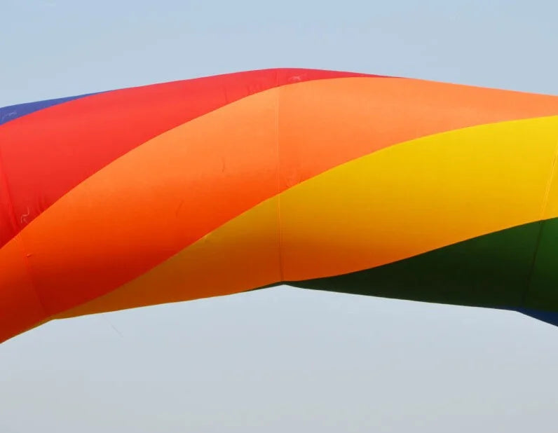 39.4ft Inflatable Rainbow Advertising Arch Oxford Cloth with Fixed Rope T176238
