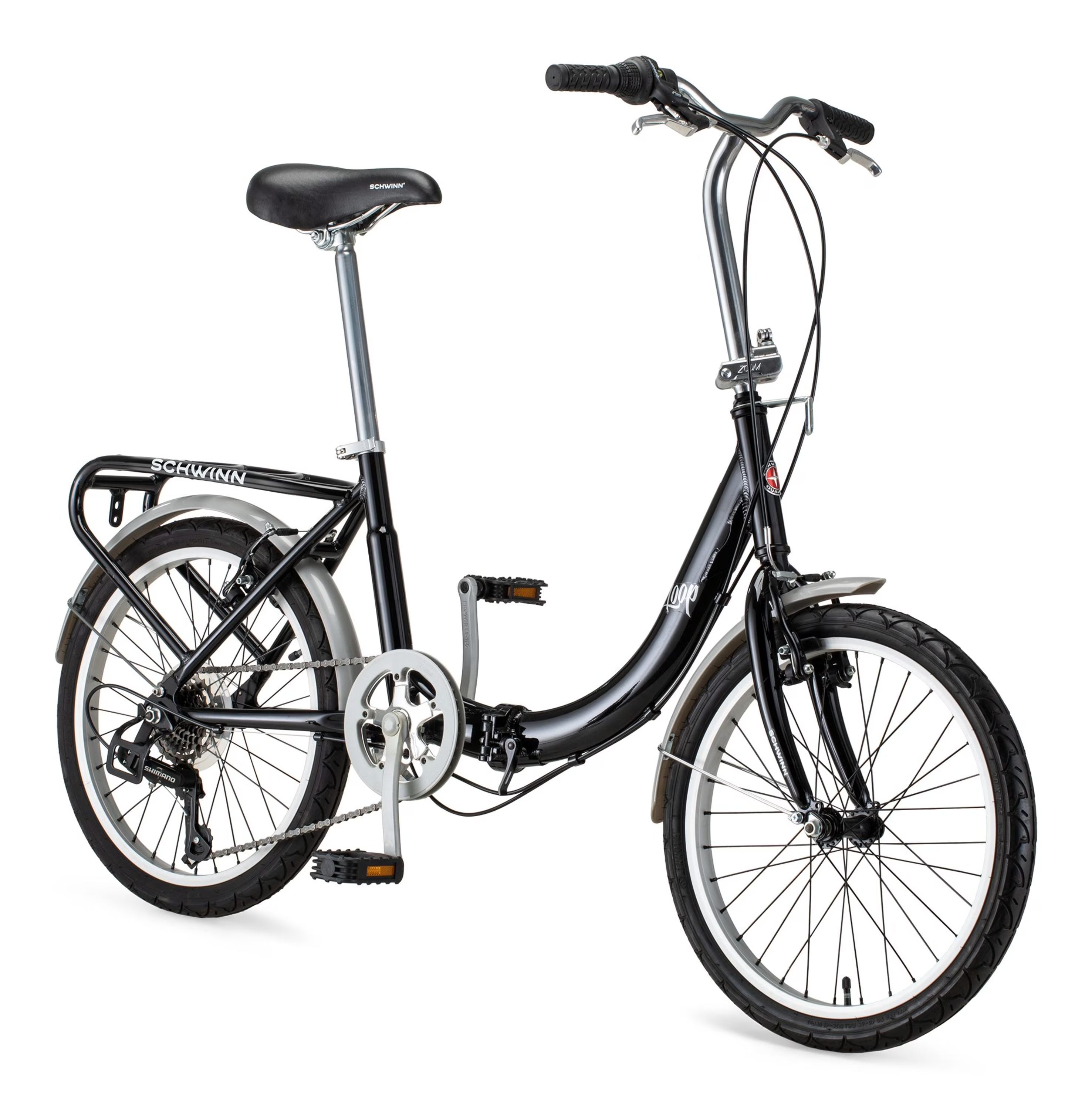 Folding Commuter Bike, 20-inch wheels, Black R14083