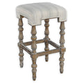 Brown Backless Bar Stool E601