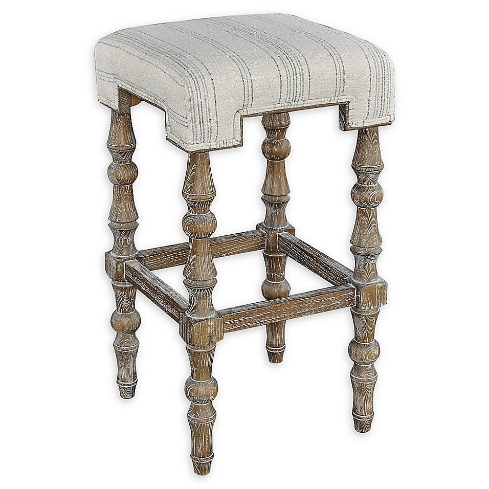 Brown Backless Bar Stool E601
