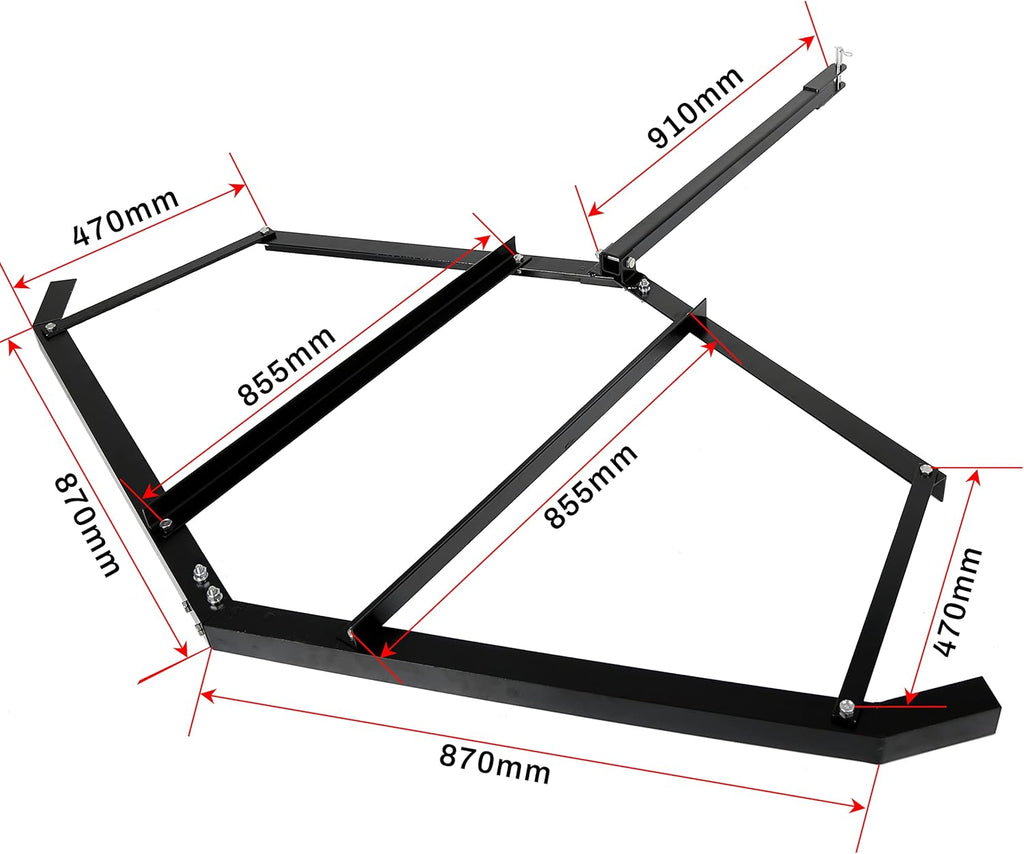 Tow Behind Drag Harrow Landscape Drag with Pin-Style Hitch O273