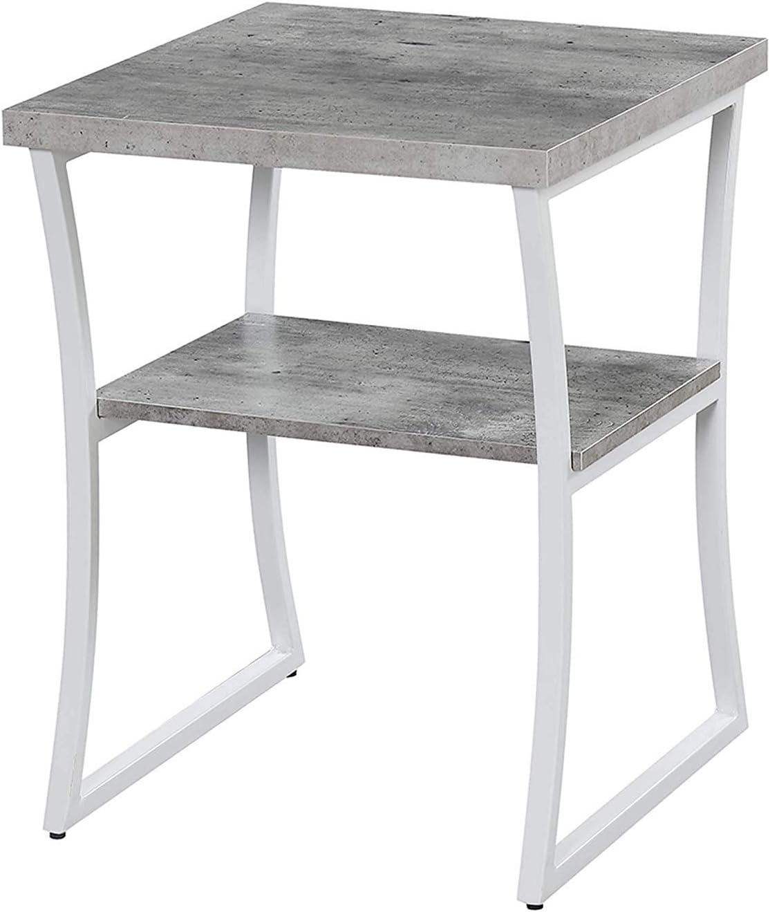 Faux Birch Slate Gray Frame End Table D115804