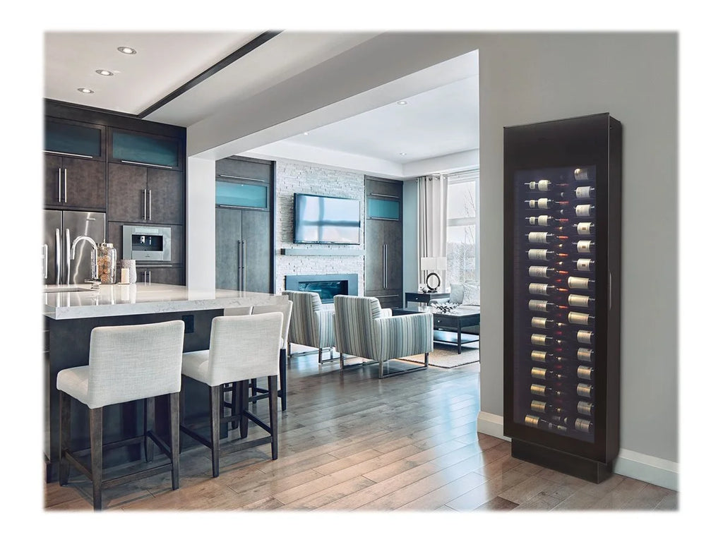 Black 30 Bottle Wine Cooler with Digital Thermostat Y1678