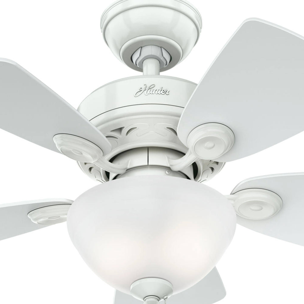 Brushed Nickel Ceiling Fan with Light O640