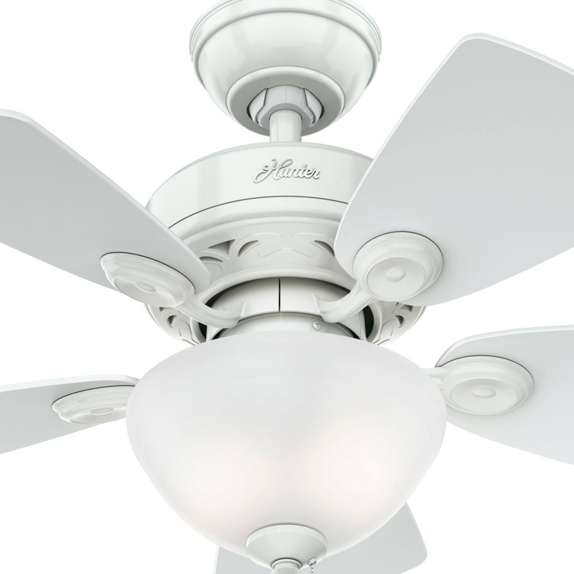 Brushed Nickel Ceiling Fan with Light O640