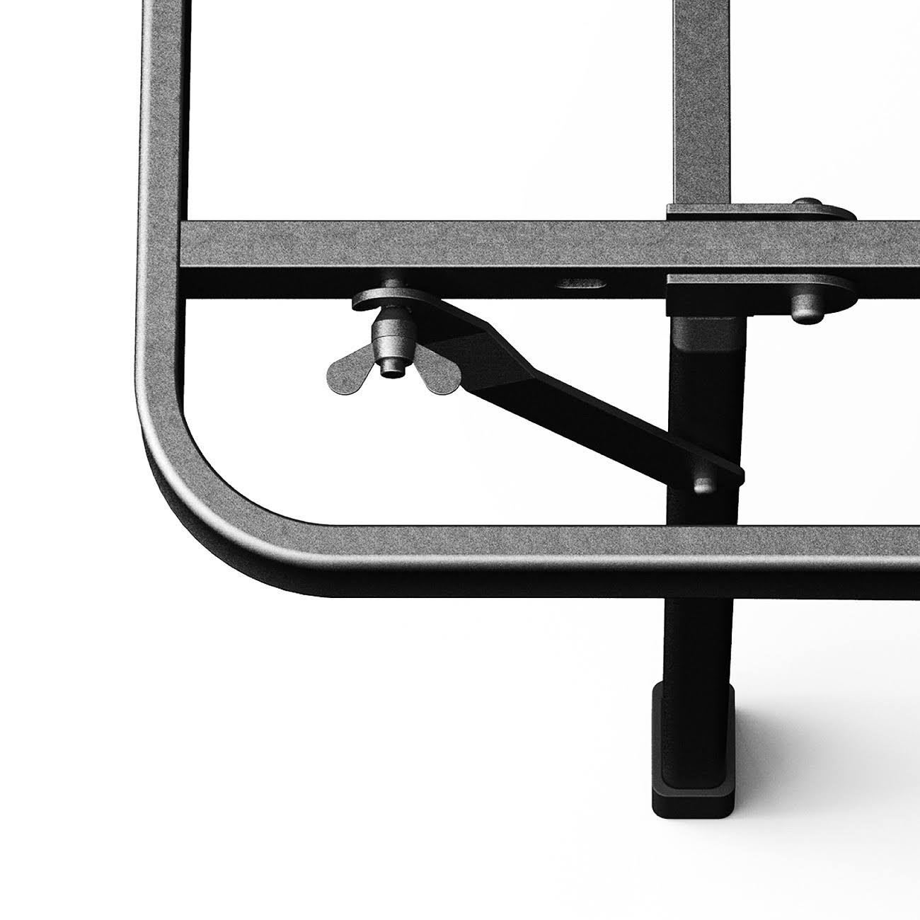 Twin XL 16x22 Steel SmartBase Frame Black Q638