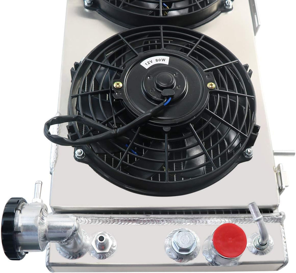 3 Row Core Aluminum Radiator with Fan Shroud and Relay C212