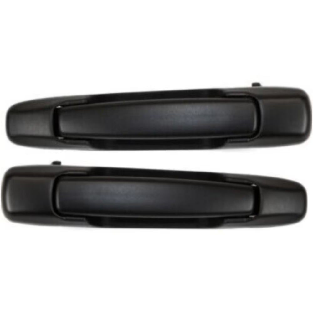 Black Plastic Exterior Door Handle Set of 2 K437
