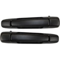 Black Plastic Exterior Door Handle Set of 2 K437