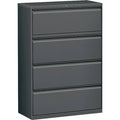 Charcoal 4-Drawer Metal Lateral File Cabinet I196