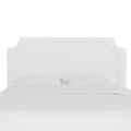 Twill White California King Upholstered Panel Headboard W553186