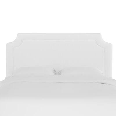 Twill White California King Upholstered Panel Headboard W553186