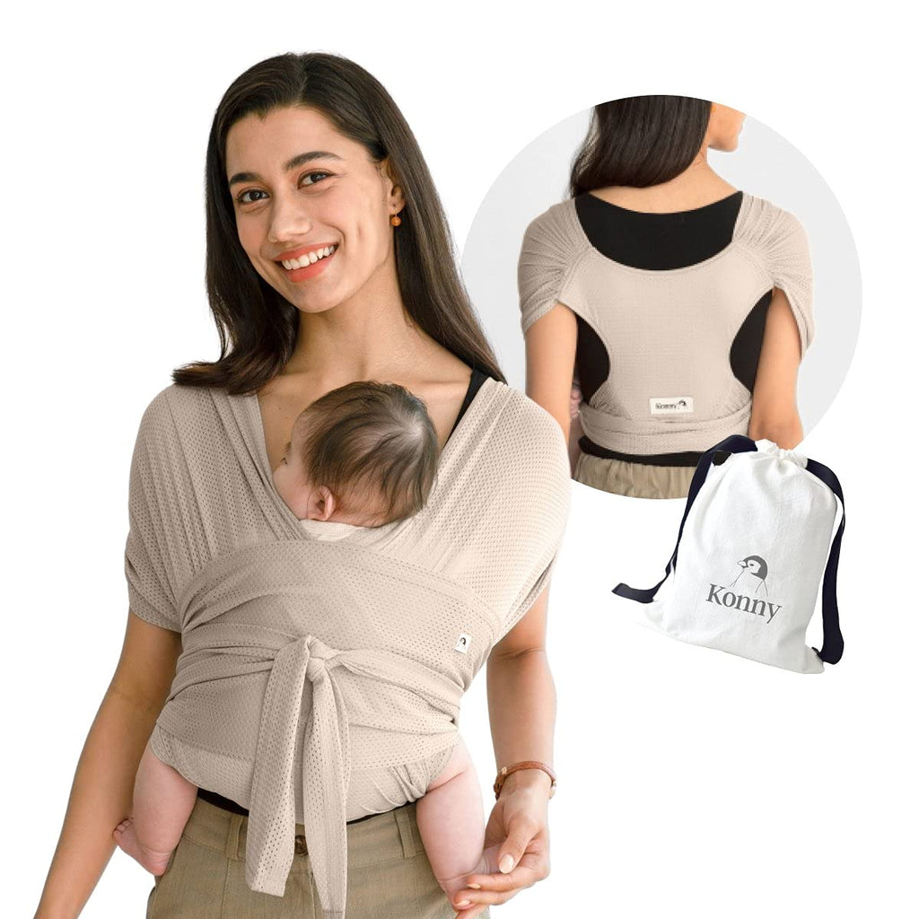 Baby Wrap Carrier, Breathable Infant Sling, Mint, 2XS, Pack of 2 F4305