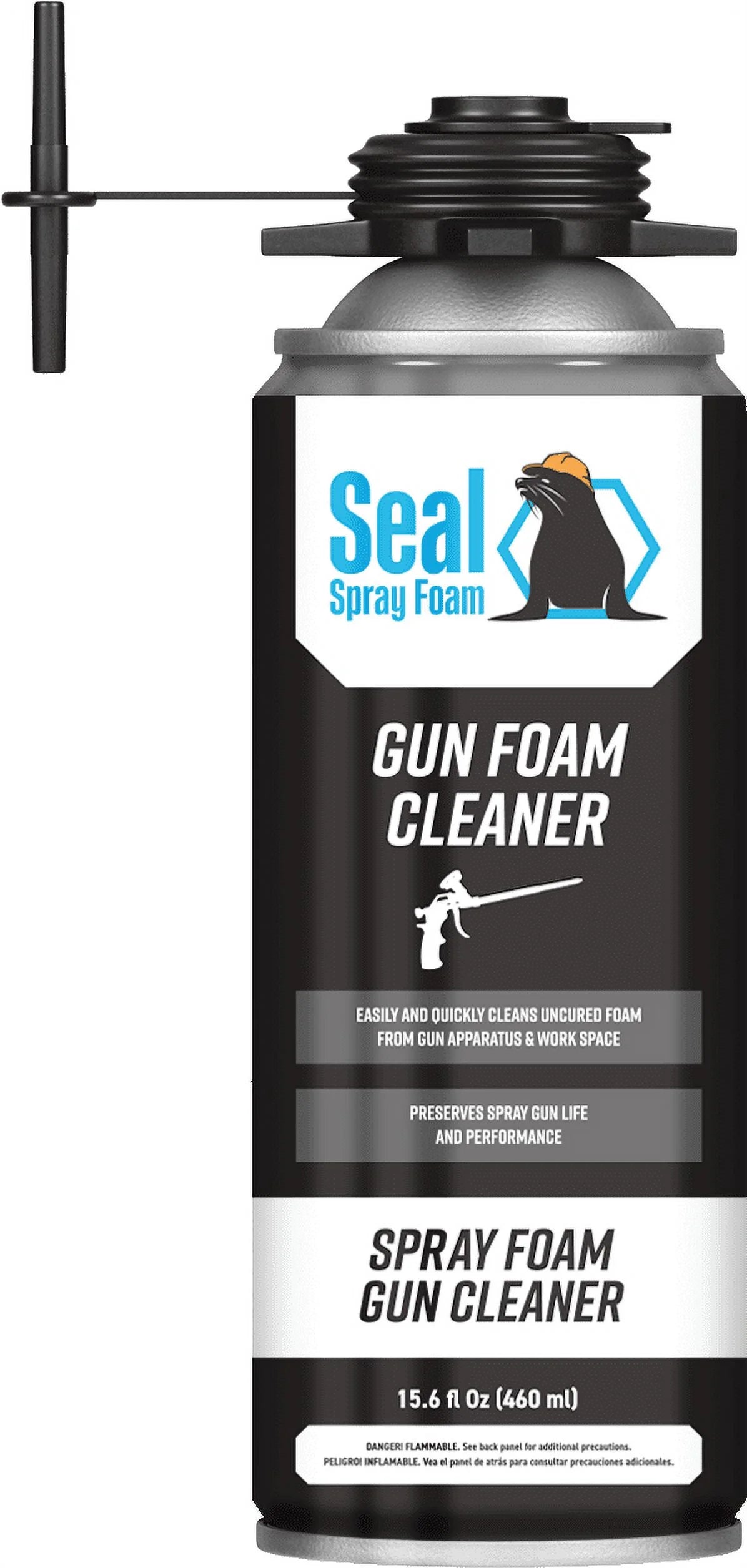 One Component Polyurethane Gun Foam Sealant with Seal Spray Gun and Cleaner J27294