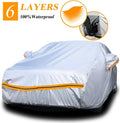6 Layers Waterproof Car Cover with Zipper Cotton Z59979