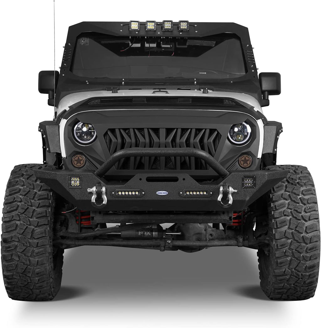 Rear Bumper with Spare Tire Carrier and Front Bumper Combo W772847