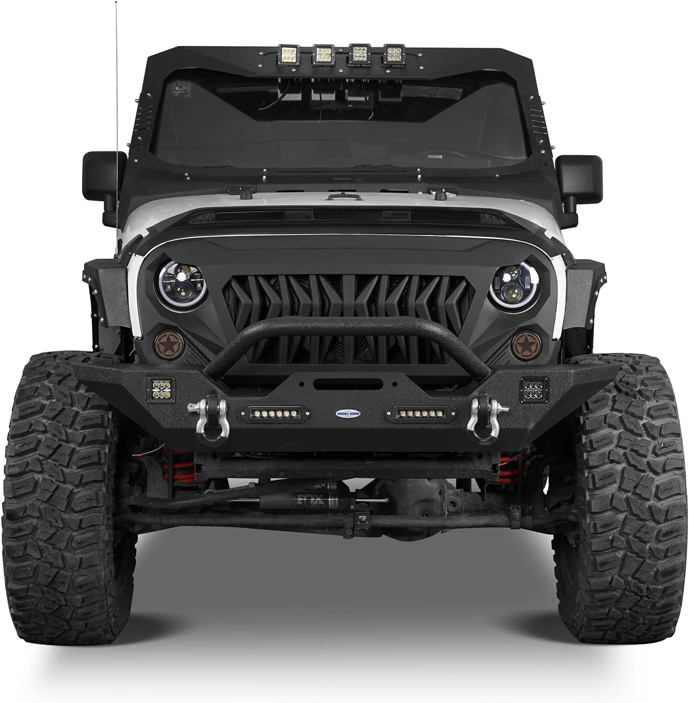 Rear Bumper with Spare Tire Carrier and Front Bumper Combo W772847