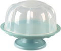 Clear Bundt Cake Stand with Locking Lid V422