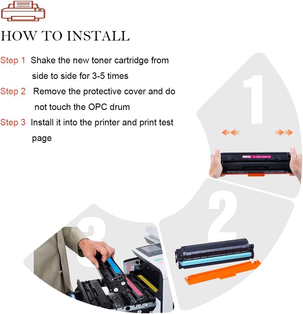 4 Pack High Yield Toner Cartridge for Oki Printers (BK/C/M/Y) L4957