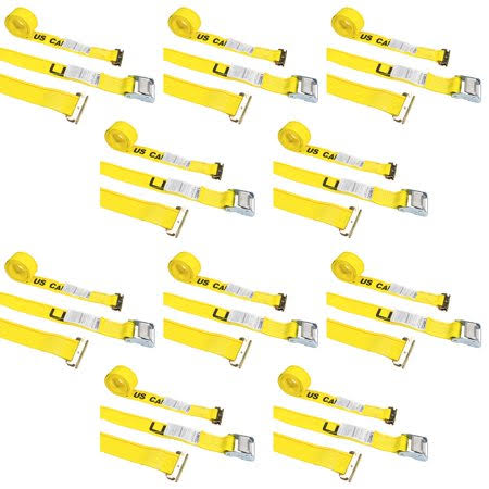 2 inch x 12& Cam Buckle Straps with E Fittings (10 Pack) D4798