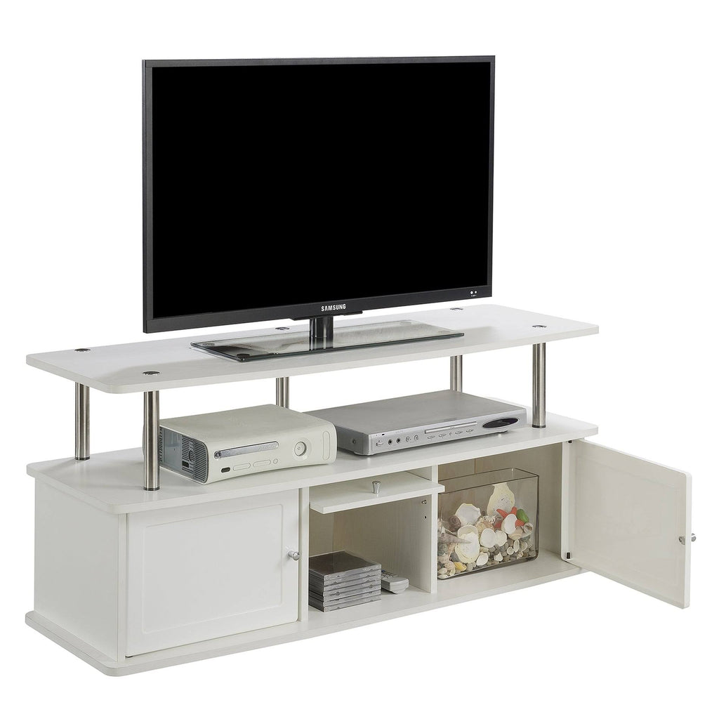 Grey 3-Cabinet TV Stand A305