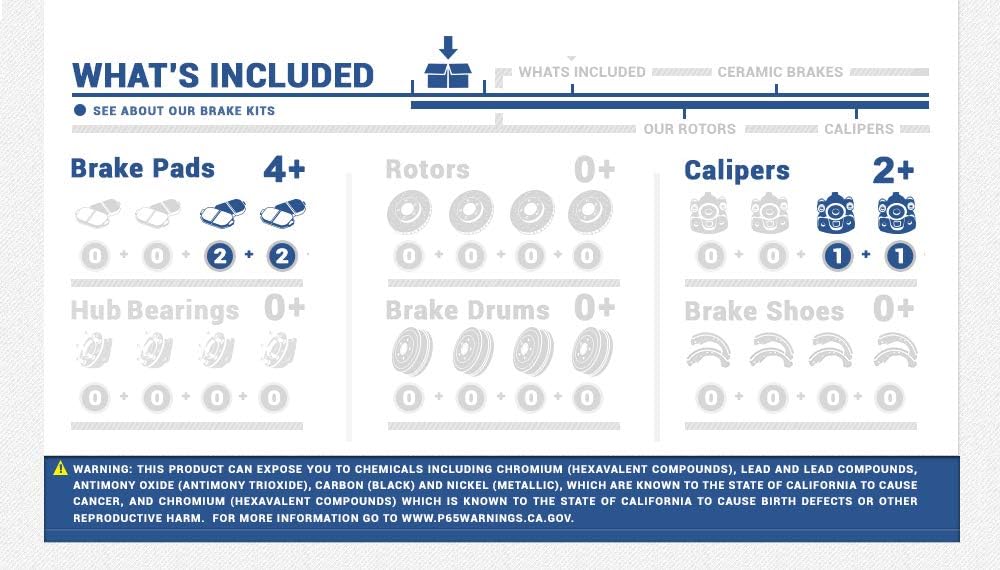 Red Powder Coated Calipers + Ceramic Brake Pads L8830
